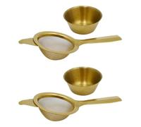 LOPUNER Infuseurs à Thé Résistants à Chaleur en Acier Inoxydable Lot de 2 avec Tamis à Mailles Fines, Résistants la Chaleur, pour Thé en Vrac et Matcha, Usage Domestique Voyage