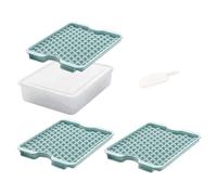 LOPUNER Moule à Glaçons Sphérique Set Complet pour Pelle en Silicone avec Couvercle et Boîte de Rangement L' boissons Fraîches