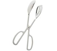 LOPUNER Pince à Barbecue en Acier Inoxydable Argenté Multifonction Forme Ciseaux Surface Lisse pour Service Alimentaire et Steak Lors de Repas en Plein Air