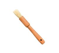 LOPUNER Pinceau à Pâtisserie Poils de Sanglier Résistant Chaleur Manche Bois Laqué Ergonomique Brosse pour Marinade Bbq et Badigeonnage Cuisine