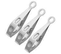 LOPUNER Pinces à Épiler Nettoyage Facile et Rapide Argentées en Acier Inoxydable Lot de 3 Accessoire Cuisine Pratique pour Poils de Poulet et Arêtes de Poisson