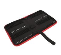 LOPUNER Pochette à Outils en Tissu Oxford Poignée, Étui à Tournevis Organisateur pour 55 Embouts de 75mm, Rangement Pratique et Portable pour Bricolage et Artisanat