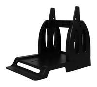 LOPUNER Porte-étiquettes en Plastique Noir Facile à Assembler, Support Multifonction pour Imprimante Thermique, Présentoir Pratique pour Étiquettes D'expédition de Bureau