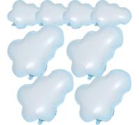 LOPUNER Résistance Lot de 8 Ballons en Aluminium Forme de Nuage pour Décoration de Fête pour Anniversaire et Shower