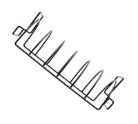 LOPUNER Support à Côtes en Acier Inoxydable U, 1 Pièce pour Barbecue | Côtes D’agneau et Ribs, Noir, Usage Extérieur Cuisine, Accessoire Bbq, Facile à Nettoyer