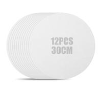 LOPYXBR 12 Pièces Tableau Peinture Rond 30 cm Papier | Support à peindre fin 0,3 cm; carton prêt pour acrylique, huile légère, croquis, décor et essais