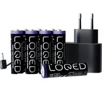 Kit d'alimentation LOQED - Bloc d'alimentation avec batteries rechargeables pour serrure connectée LOQED Touch