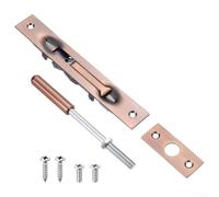 Loquet à boulon encastré en acier inoxydable 304 pour verrouillage de bord de porte pour porte coulissante double composite installations dissimulées 15,2 cm argenté, noir, rouge, bronze (bronze rouge