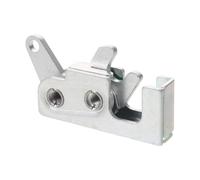 Loquet à Pression Métallique pour Porte de Compartiment Camping-car | Fermeture Rotative à Ressort, Montage Affleurant sans Perçage, Bouton Poussoir, Ouverture D’une Main, Finition Mate Argentée