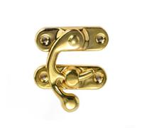 Loquet Boîte Métal Style Chinois Nouveau Design Vintage(Left hook gold) | Style chinois nouveau, artisanat exquis, détails intriqués, parfait décoration intérieure, élégance
