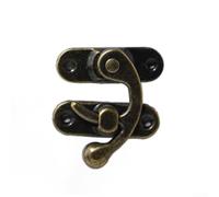 Loquet Boîte Métal Style Chinois Nouveau Design Vintage(Right hook bronze) | Style chinois nouveau, artisanat exquis, détails intriqués, parfait décoration intérieure, élégance