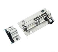 Loquet carré en acier inoxydable pour montage en surface conçu pour une fixation directe et une continuité mécanique avec structure de porte (5,1 cm)