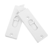Loquet de Fenêtre à Ressort Blanc, Verrou de Sécurité Plastique | Compatible Fenêtres Coulissantes en Bois ou Aluminium, Réglage Multiposition, Installation Simple, Stabilité Renforcée