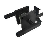 Loquet de portail auto-verrouillant, loquet métallique double face pour clôture en bois, noir, à fermeture sécurisée, installation facile, pour portail et porte de jardin, 18,2 x 8,3 cm