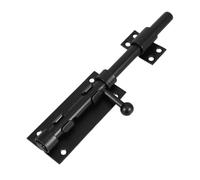 Loquet de Portail en Acier Inoxydable Noir, Verrou à Coulisse 19,5 Cm | Structure à Pêne Cylindrique, Surface sans Bavure, pour Abris Utilitaires et Portes Latérales de Garage