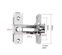 Loquet de porte à angle droit à 90 degrés en acier inoxydable L