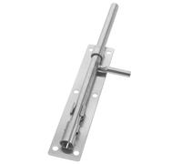 Loquet de Porte Coulissante en Acier Inoxydable, Sécurité Renforcée | Verrou Coulissant Argenté, Usage Intérieur et Grange, Montage Visible, Door Lock, Targette de Pte Interieur