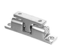 Loquet de Porte D'armoire en Acier Inoxydable, Cale Porte Argenté | Double Bille, Montage Facile Vis Fournies, pour Bateaux, Armoires et Tiroirs, Usage Marin