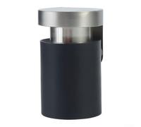 Loquet de porte magnétique, support en alliage de zinc avec aimant puissant, tampon en nylon antibruit, facile à installer pour bureau, chambre à coucher, finition lisse, noir argenté
