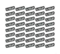 Loquet de porte réglable 67 x 23 mm ABS Cale de sécurité pour mauvais | Lot de 100 cales de verrouillage de chaîne de porte réglables en ABS pour serrures mal alignées, 67 x 23 mm, blanc