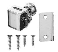Loquet de Verrouillage pour VR, Serrure à Traction, Argenté | ABS Alliage de Zinc, Montage Stable, Panneau 15-18mm, Portes D’armoire, Remplacement Facile
