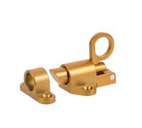 Loquet en Alliage D’aluminium à Fermeture Automatique, à Ressort | Déverrouillage Rapide, Format Compact, pour Portes en Bois et Fenêtres à Battant, Usage Extérieur, Finition Or