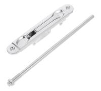 Loquet Encastré de Porte en Acier Inoxydable Argenté, Verrou Haut et Bas