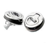 Loquet Encastré Marine Acier 45mm pour Trappe(1Pc) | Acier inoxydable poli, montage flush, diamètre 45mm, idéal traps marines, étanche et durable