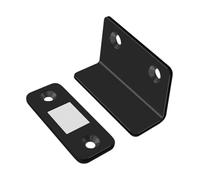 Loquet magnétique de ferme-porte en acier inoxydable | 41x17mm, paquet de 10 for portes d'armoires : réduction du bruit magnétique(Black)