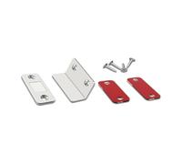 Loquet magnétique de ferme-porte en acier inoxydable | 41x17mm, paquet de 10 for portes d'armoires : réduction du bruit magnétique(Silver)