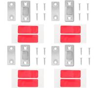 Loquet Magnétique en Alliage de Zinc pour Armoire 12 Ensembles | Fermeture Discrète pour Portes Coulissantes et Couvercles, Installation Facile Adhésif Double Face et Vis
