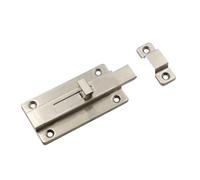 Loquet Porte Verrou à boulon en acier inoxydable, cloison de porte bois, for armoire salle bains, bouchon Double tête, goupille carrée(3 inches)