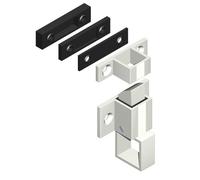 Loqueteau + gâche CROISSE DS - blanc - 6402