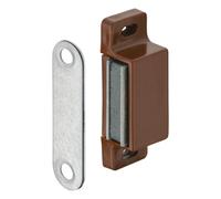 Loqueteau magnétique marron avec aimant 4 - 5 kg meuble loquet porte serrure tiroir armoire verrou