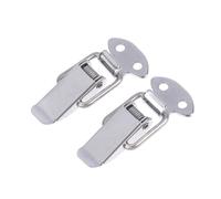 Loquets À Bascule À Ressort, 2 Pièces, Verrouillage À Pression | Pince chargée Clip boîtier boîte loquet loquet Tension levier fermoir fermetures caisse(Silver 2)
