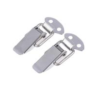 Loquets À Bascule À Ressort, 2 Pièces, Verrouillage À Pression | Pince chargée Clip boîtier boîte loquet loquet Tension levier fermoir fermetures caisse(Silver 1)