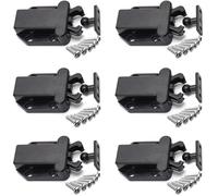 Loquets à Libération Tactile - MARQUE - Non Magnétique - Noir - 6 Pièces - Plastique ABS
