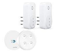LoraTap Interrupteur WiFi Alexa Sans Fil, Récepteurs 2500W, Commutateur Connecté Intelligent, Commande à Distance Par Téléphone App Android IOS, Relais Compatible avec Google Home IFTTT