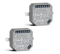 LoraTap Lot de 2 interrupteurs de volet roulant ZigBee - Commande Smart Home pour volets roulants - 380 W - Compatible Alexa avec hub nécessaire