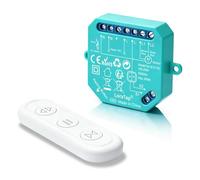 LoraTap Module Volet Roulant Sans Fil, Avec RF Télécommande, Emetteur Radio 868Mhz, Interrupteur Commutateur Rideau Stores, Relais Mural.