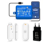 LoraTap Ouvre-Porte de Garage Connecté WiFi avec Télécommande RF, Interrupteur de Porte Intelligent, Compatible avec Alexa, Kits Smart Module Commutateur pour Portail Coulissant