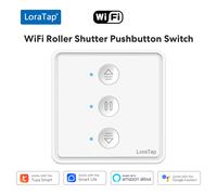 LoraTap Tuya Smart Life 80*80 Stores Électriques Rideaux Pare-Soleil Interrupteur à Bouton Contrôle en Pourcentage Minuterie Commande Vocale par Google Home Alexa 1 PACK