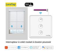 LoraTap volet roulant rideaux stores bouton poussoir interrupteur Tuya vie intelligente moteur électrique moteur connecté WiFi Alexa Google Home 4 PACK