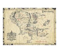 GB eye - LE SEIGNEUR DES ANNEAUX Poster parchemin La Terre du Milieu