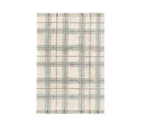 Lorena Canals Tapis lavable pour enfant Tartan bleu sauge, décoration textile, 90 x 120 cm