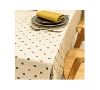 LORETTE Nappe 70% coton 30% polyester enduit 250X150 Emeraude SUD ETOFFE
