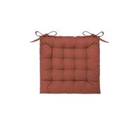 Atmosphera - Galette de Chaise en Coton Terracotta 38x38 cm