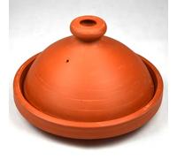 L'Orient Tajine marocain en terre cuite, originale, marmite marocaine, diamètre : 35 cm, casserole non émaillée, pour 6 à 8 personnes