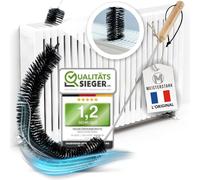 l'ORIGINAL Brosse Nettoyage Radiateur 117cm I Plumeau Radiateur Longue Fine | Réduire les Coûts de Chauffage I Air Plus Sain I Flexible I Poils Doux I Ailettes et Interstices I e Purge Incluse