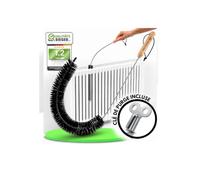 l'ORIGINAL Brosse Nettoyage Radiateur 80cm I Plumeau Radiateur Longue Fine | Réduire les Coûts de Chauffage I Air Plus Sain I Flexible I Poils Doux I Ailettes et Interstices I e Purge Incluse